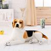 30-90cm New Simulation Giant Dog Toy Realistic Stuffed Animals Miguel Harrier Beagles Dog Plush Toys Birthday Gift For Children