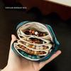 Portable Multi-layer Tassel Jewelry Storage Bag Travel Jade Bracelet Large-capacity Zipper Jewelry Packaging Bag Organizer