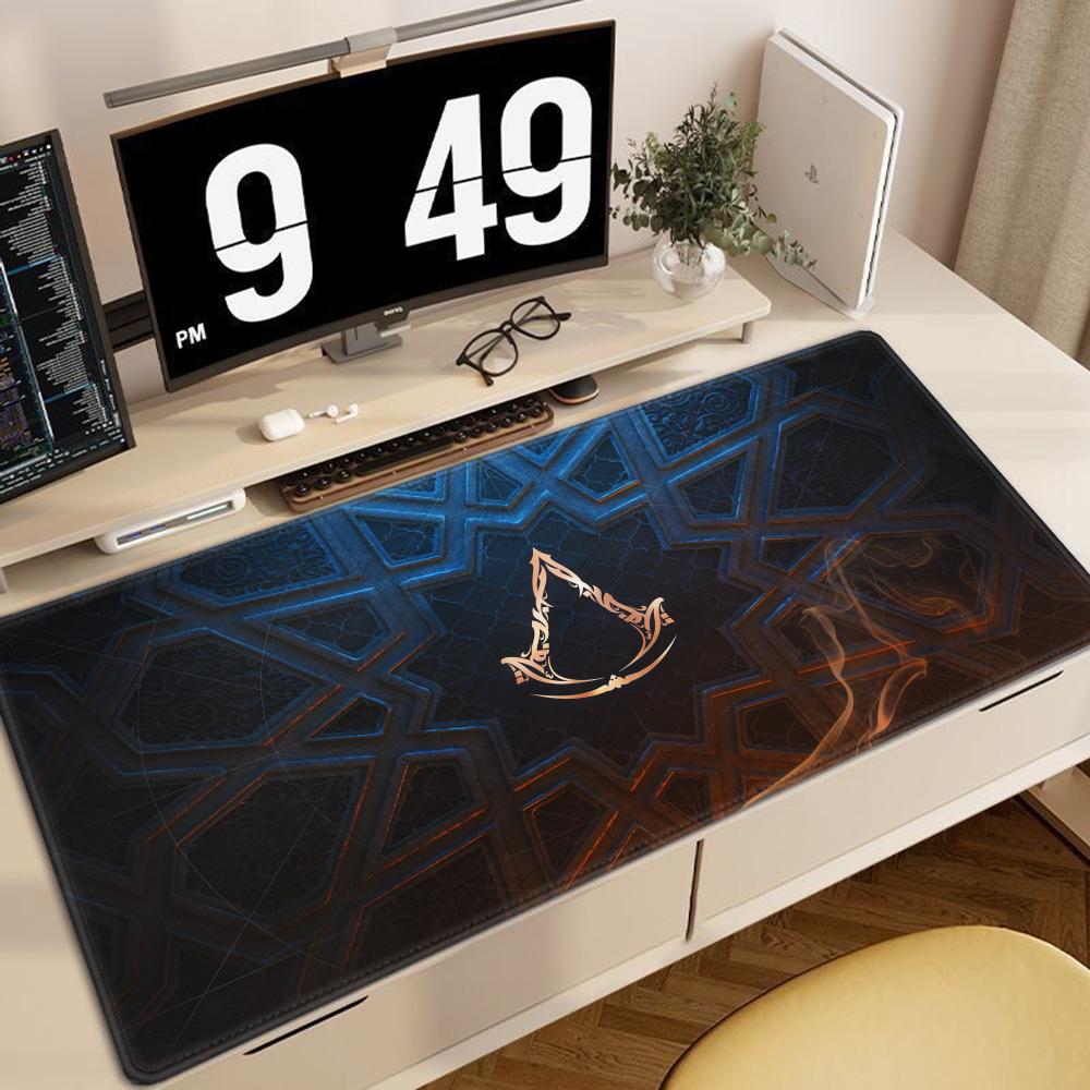 Игровой коврик для мыши Assassin's Creed Нескользящий Большой Коврик для мыши для ПК Аксессуар для геймера Размер коврика для мыши для киберспортивных клавиатур Подарок парню