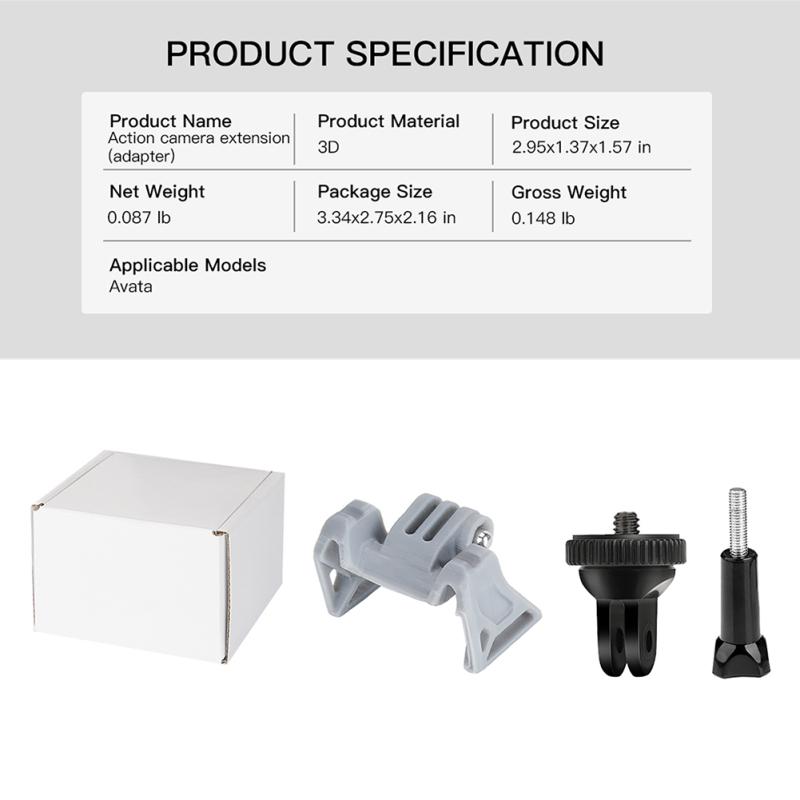 Расширение экшн-камеры, совместимое с Dji Avata Drone, адаптер 1/4 Oa2, фиксированные детали, совместимые с