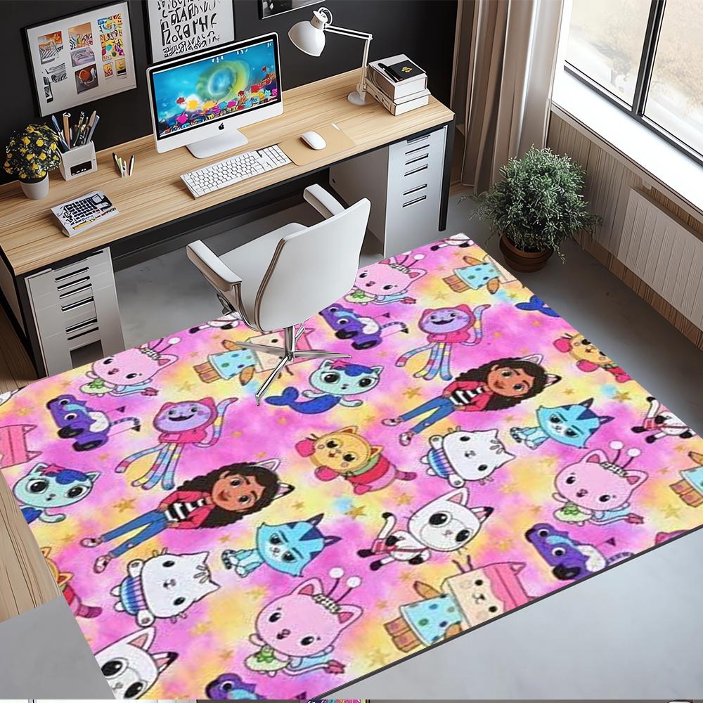 Gabby’s Dollhouse Printed Carpet,Rug,for Office Chair Living Room Bedroom Kitchen Room Decor Gifts.