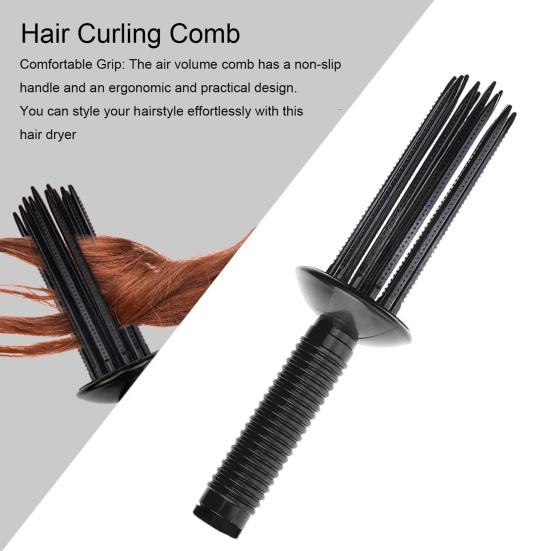 1/2 шт. расческа для завивки волос щетка для объема воздуха пластик предотвращает повреждение волос противоскользящая ручка DIY прическа инструмент для укладки вьющихся волос расческа для завивки волос