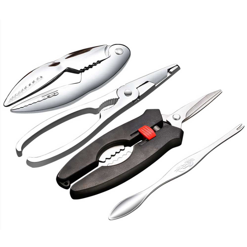 Clamp Pliers Lobster Clip Peel Shrimp Crab Tool Set Seafood Tool Crab Crackers Kitchen Gadgets