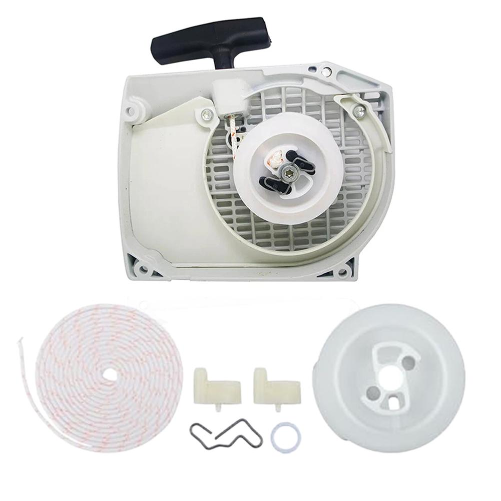 Recoil Starter Assembly With Rope Pulley Kit For MS460 MS440 044 046 Chainsaw Replace 1128 080 2104 1128 080 2100 Parts