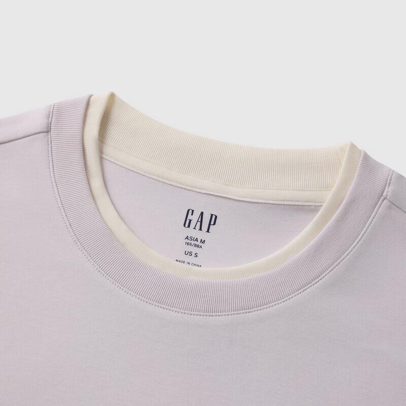 Gap Женская хлопковая футболка с коротким рукавом и вышивкой логотипа