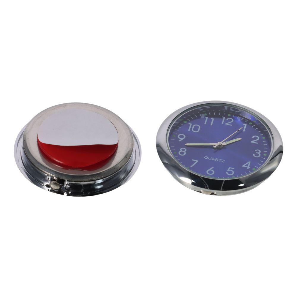 1Pc White Stick on Blue Car Vent Clocks Car Assessories Parts Dashboard Car Clock For Car
