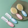 2 Pcs/Set Baby Hairbrush Comb Portable Newborn Infant Toddlers Soft Hair Brush Head Massager Set Baby Kids Hair Care Supplies