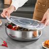 Large Stainless Steel Mixing Bowls, Rust Resistant, for Dough Kneading, Pasta Making, Vegetable Washing, Soups Kitchen Utensil