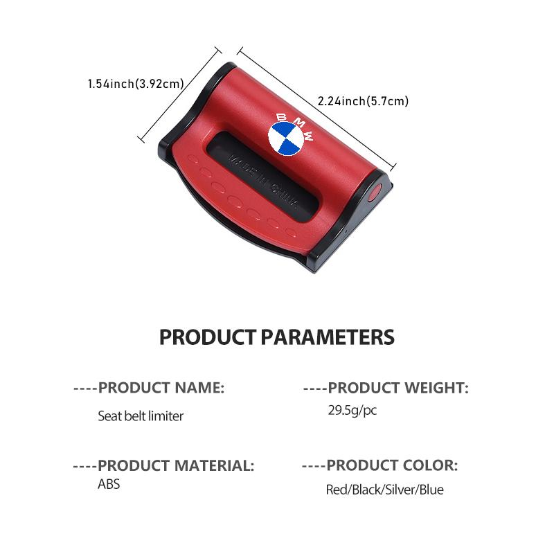 Car Safety Belt Buckle Adjustable Seat Belt Fixed Limiter For BMW M 1 3 4 5 6 7 Series M3 M6 F01 F02E34 E36 E70 F10 X6 X1