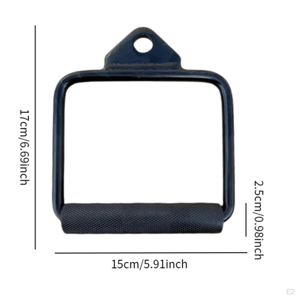 Single D Handle Cable Machine Accessories Portable Stirrup Comfortable Grip LAT Pulldown