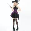 Костюм на Хэллоуин Волшебная ведьма, Панковская шляпа ведьмы Сексуальное платье для вечеринки