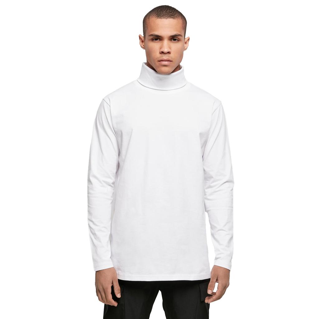 Build Your Brand Unisex Adult Turtle Neck Long-Sleeved Sweatshirt