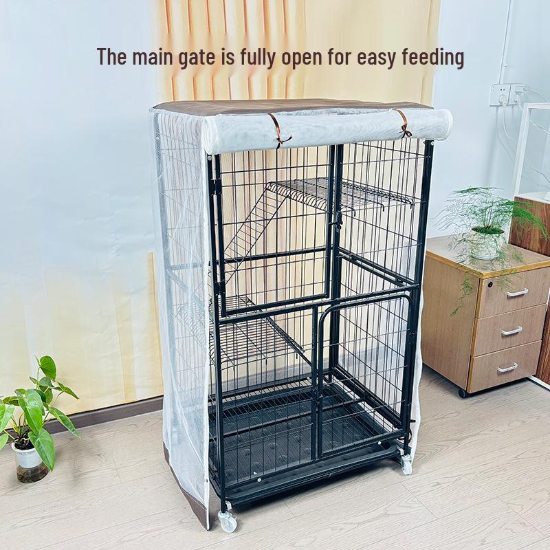 Двухслойный сетчатый чехол для клетки кошки: Защита от комаров, дождя, ветра и солнца