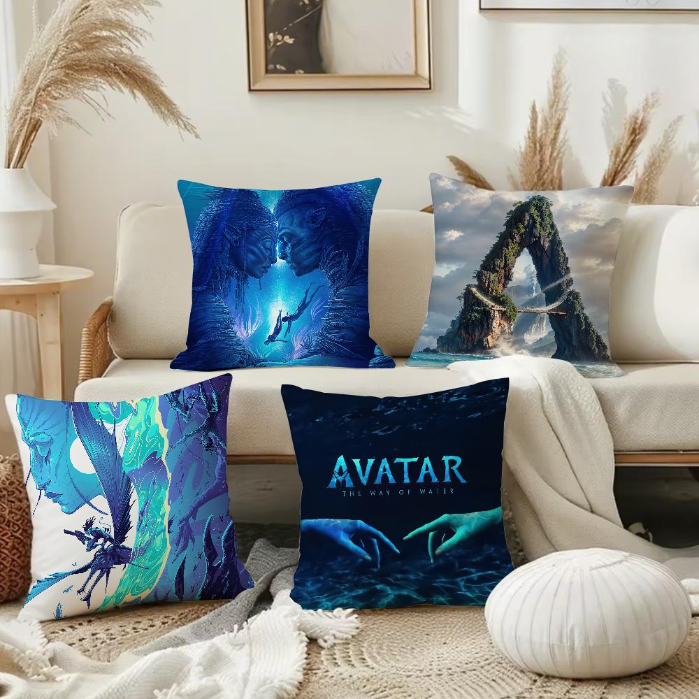 Чехол на подушку A-Avatar 2, квадратный, двусторонний принт, короткий плюш, чехол для диванной подушки, для спальни, прикроватной подушки