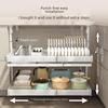 Under-Sink Kitchen Cabinet Storage Rack with Drawer and Tiered Basket