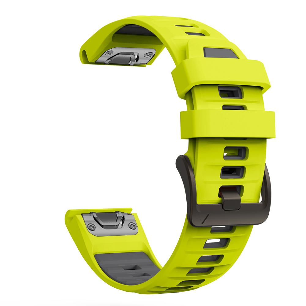 22 мм 26 мм Ремешок для часов Двухцветный силиконовый для Garmin Fenix 8 Pro 8 7X 7Pro 6/Enduro 3/Instinct 2X/Tactix 8 Смарт-часов Ремешки для часов