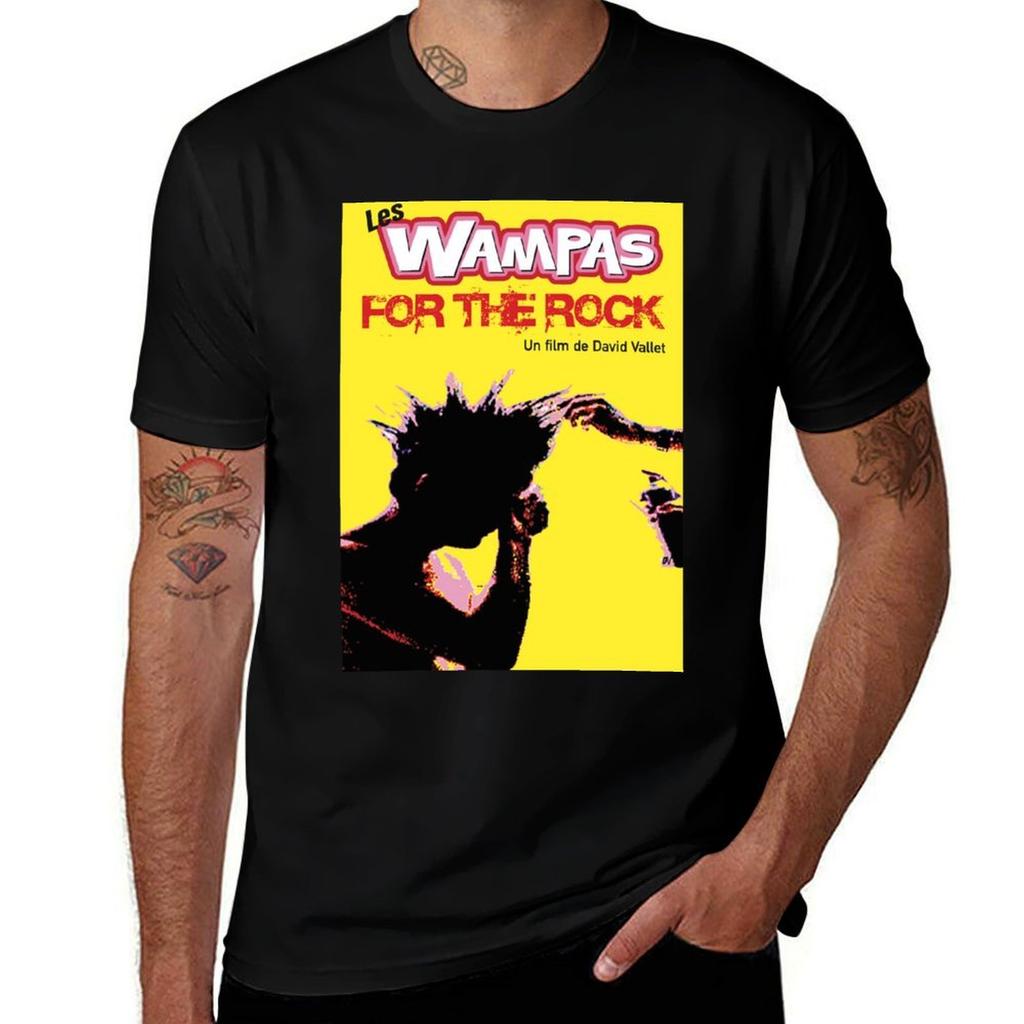 Poster THE WAMPAS FOR THE ROCK T-Shirt Casual Minimalist Short Sleeve Top