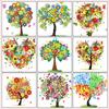 5D DIY Diamond Painting Flower Tree Cross Stitch Kit Full Round Rhinestone Diamond Embroidery Mosaic Home Decoration Gift