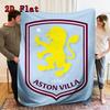 Aston Villa Pattern Flannel Blanket High quality All Seasons Warmth and Comfort Perfect for Christmas Gifts.