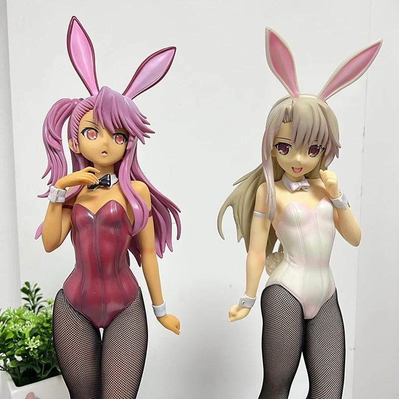 39 см аниме Fate kaleid Liner Puella Magi Madoka Magica Chloe von Einzbern Bunny ver. Сексуальная статуя аниме из ПВХ для девочек, фигурки, игрушки