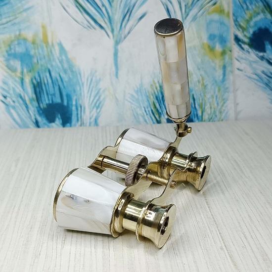 Латунные перламутровые очки La Dauphin, бинокулярная подзорная труба, телескоп, декор для дома и офиса