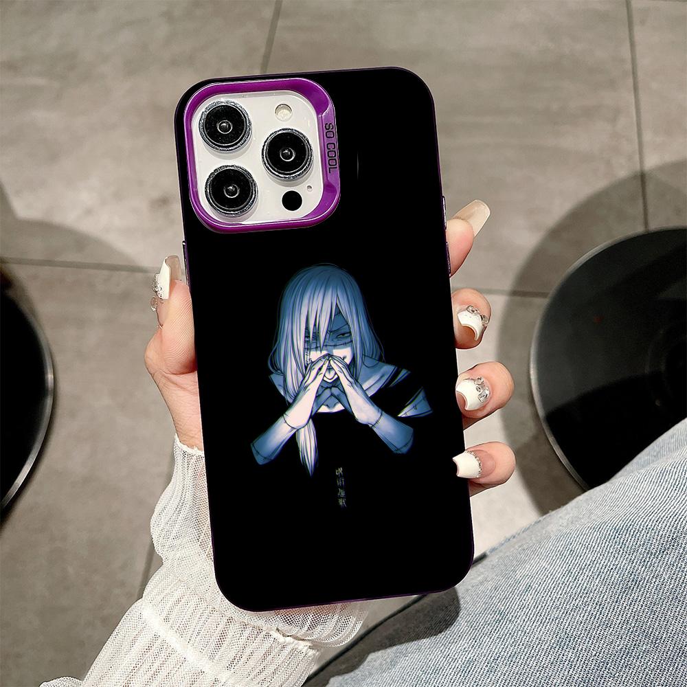 Чехол для телефона JJK Махито для iPhone 17 16 15 14 13 12 11 X XR XS Air Pro Max Plus Фиолетовый Разноцветный Серебристый Чехол