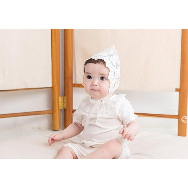 Кружевной чепчик Little Tiny Rose, корейские детские товары