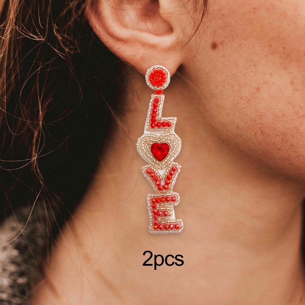 Серьги-подвески ко Дню святого Валентина Креативные украшения