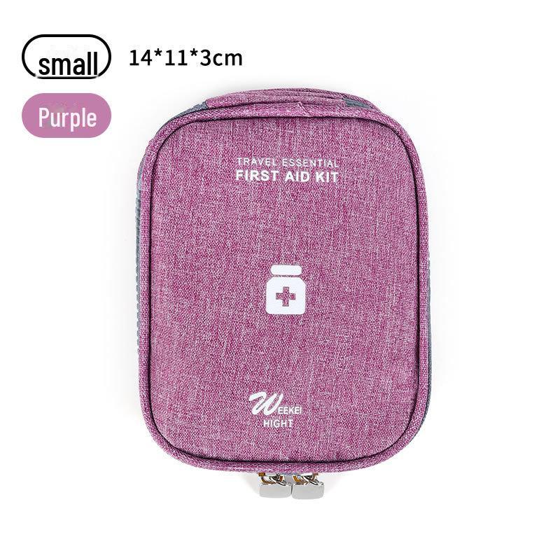 Compact Travel First Aid Kit: Portable Emergency Medicine Bag for Home and Outdoor Use