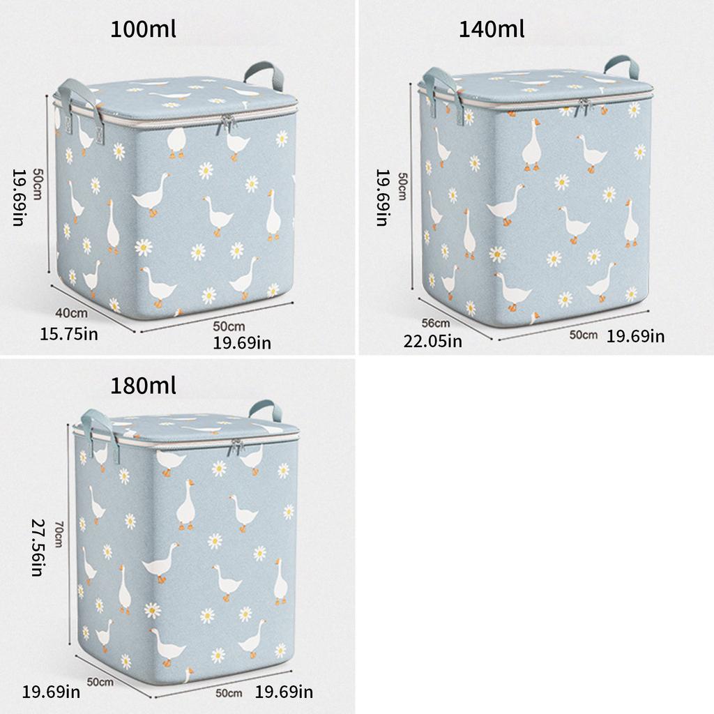 Сумка для хранения большой вместимости для одеял, одежды, из нетканого материала, складная, органайзер для сезонной одежды с ручками