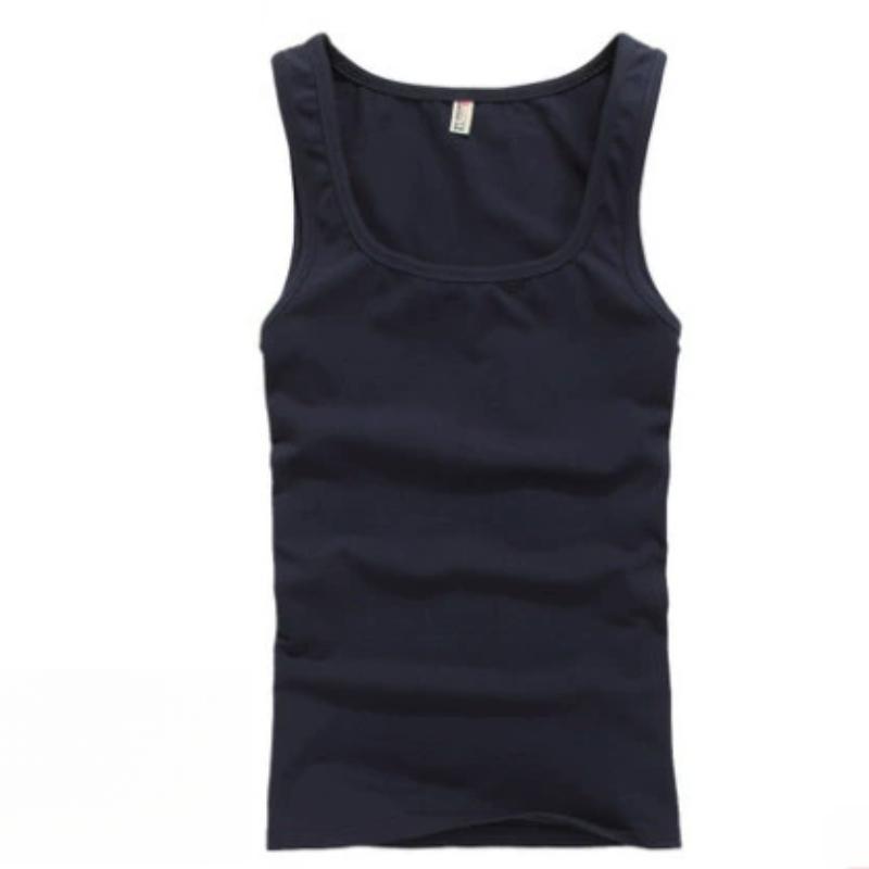 Мужской жилет из хлопка с квадратным вырезом, мужской летний фитнес, облегающая основа для упражнений, жилет с квадратным вырезом, мужской облегающий крой