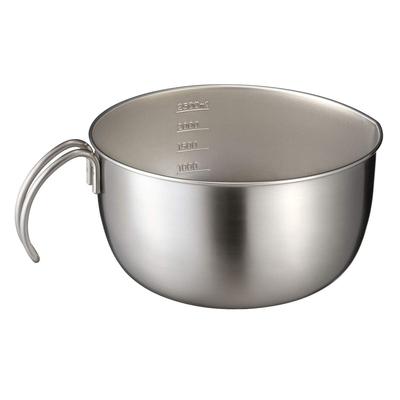 Миска для смешивания Oaks Raye Made in Japan с ручкой, серебристая LS1566