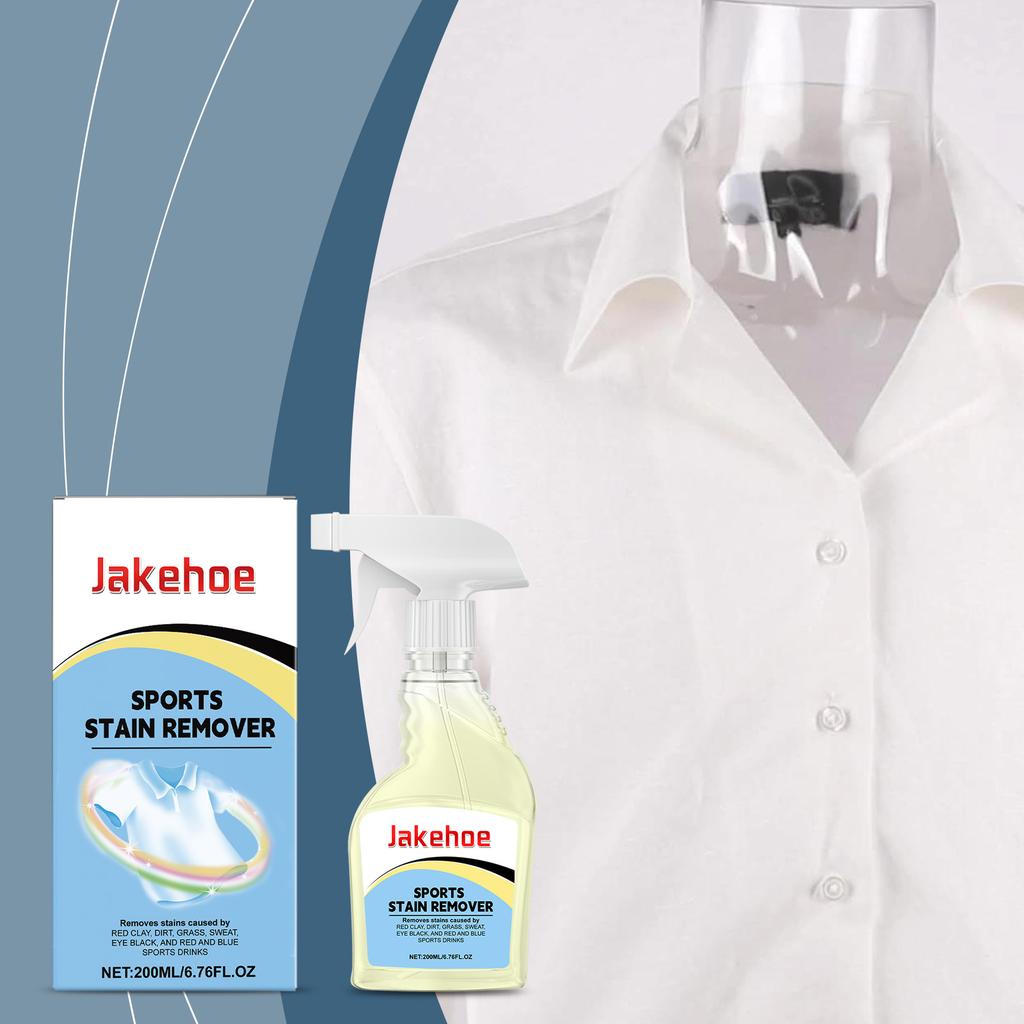 Jakehoe Sports Stain Remover – Средство для удаления пятен пота и масла, очищает как джерси, так и кроссовки, легкая очистка для ленивых пользователей