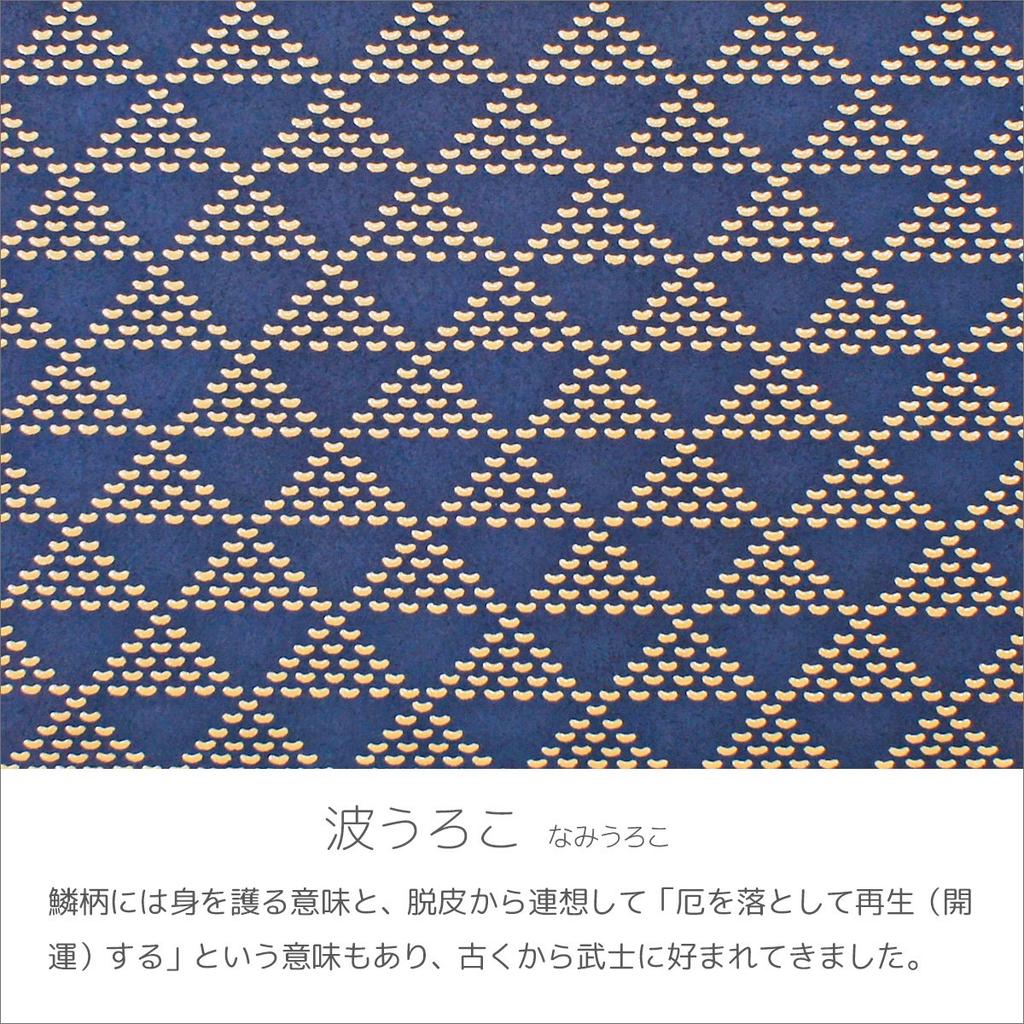 Indenya Inden Кошелек для монет F Кошелек для монет 05 Оленья кожа темно-синий x белый лаковый узор с волнистой чешуей 1005-14-118