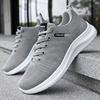 Men's Shoes Sports Shoes Summer New Breathable Mesh Shoes Lace-up Versatile Men's Single Shoes Soft Sole Not Tired Feet Running Shoes