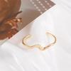 Trendy Fashion Adjustable Arc Bending Girls Opening Bangle Jewelry Simple Bracelet Women Gift