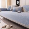 1pc Cotton Line Sofa Cover Solid Color Non-slip Couch Cushion Four Seasons Universal Sofa Mat Simple Sofa Slipcover Living Room