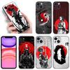 Red Sun Japanese Anime Phone Case For Apple iPhone 12 13 Mini 11 14 15 Pro Max 7 8 Plus X XR XS SE 2020 2022 Black Silicone Case