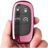 Tukellen For Jeep Dodge Key Fob Cover Premium Soft Full Protection Key Case Shell Compatible With Jeep Grand Cherokee Wrangler Compass Cherokee