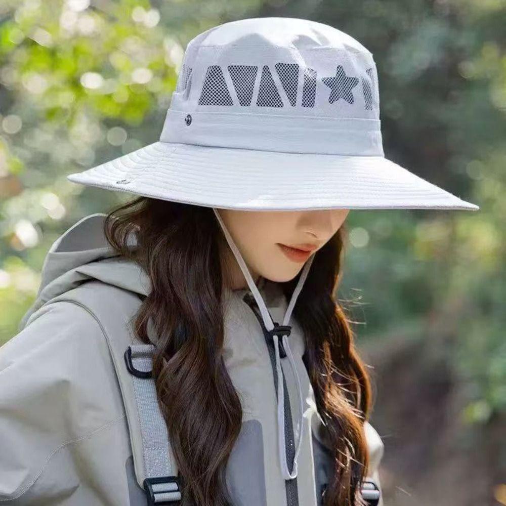 UV Protection Outdoor Hiking Hat Summer Sunscreen Cap Fashion Men Women Bucket Hat Travel