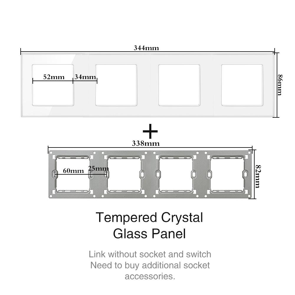 Сенсорный выключатель света из закаленного стекла, белый европейский стандарт, немецко-французская настенная розетка с USB-выключателем, модуль RJ45, комбинация «сделай сам»