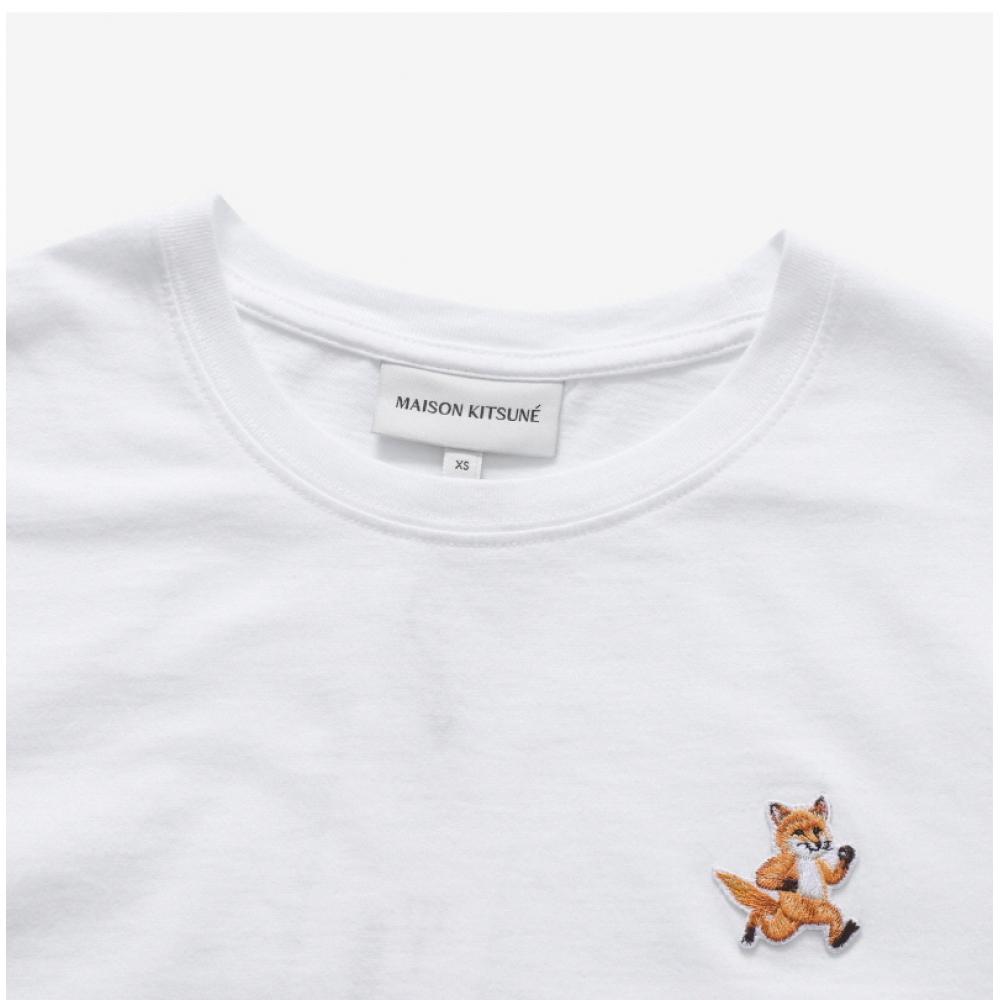 MaiSon KitSune Mw00119kj0008 P100 Speedy Fox Patch Women S Short Sleeve Tee