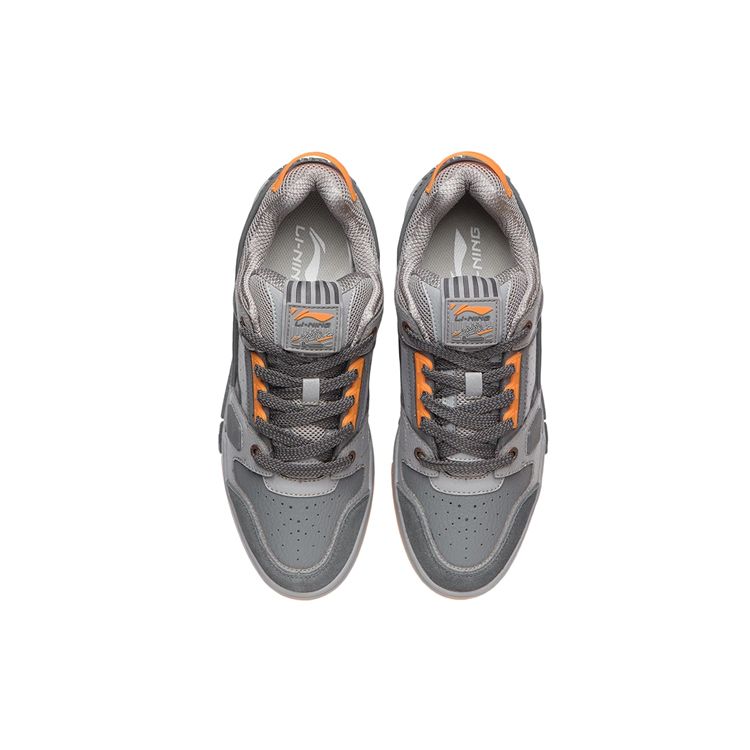 Li-Ning Comfortable Versatile Non-Slip Wear-Resistant Low-Top Skate Shoes Men Sneaker Shadow-Gray AGCR297-3
