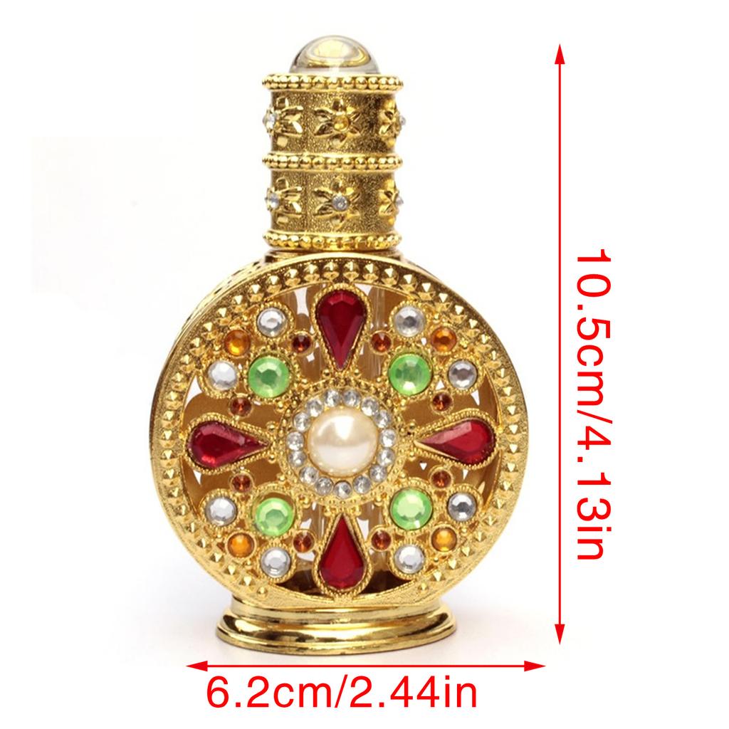 12 мл Винтажные эфирные масла Духи Пустые бутылки для хранения Флаконы Винтажные пустые искусственные многоцветные многоразовые банки