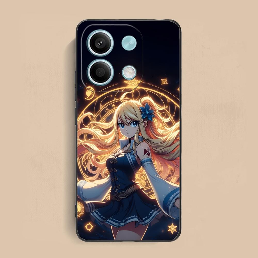 Чехол для мобильного телефона Lucy из Fairy Tail для Xiaomi Redmi 15 14 13 12 A5 3 2 1 C Plus 4G 5G Цветная печать Красивые чехлы для телефонов