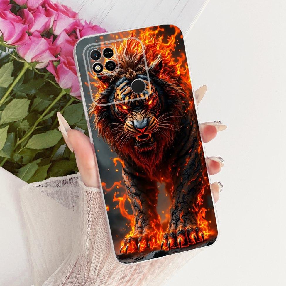 For Redmi 10A Case Cover Transparent Cute Cat Fashion Butterfly Funny Painted Casing 220233L2C 220233L2I 220233L2G