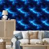 Watercolor Galaxy Wallpaper Navy Blue, Bottom Blue 50x1000