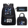 Новый мерч по игре Astro bot, печать, школьный рюкзак для начальной и средней школы, внешняя торговля, досуг, детский пенал, сумка для ланча