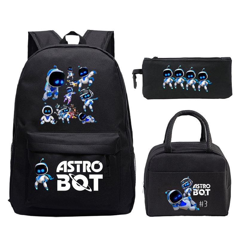 Новый мерч по игре Astro bot, печать, школьный рюкзак для начальной и средней школы, внешняя торговля, досуг, детский пенал, сумка для ланча