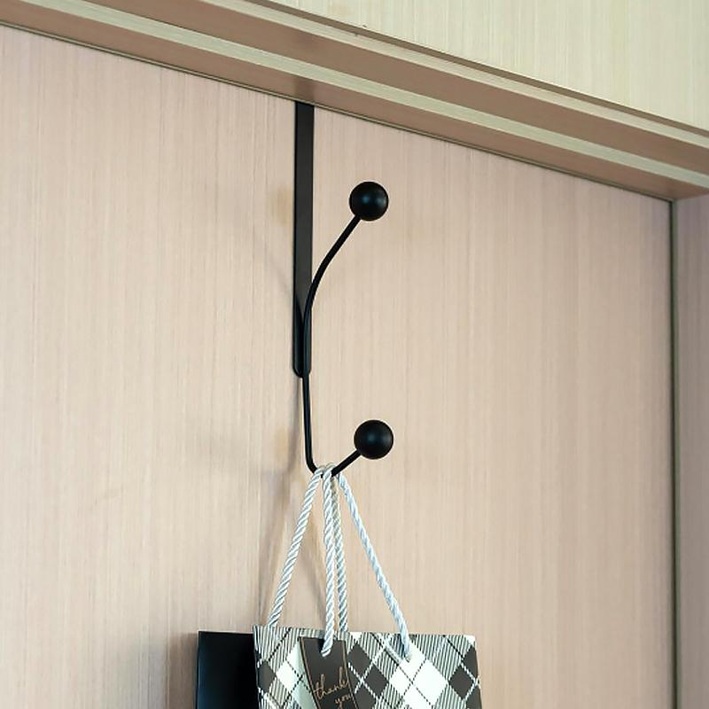 1 шт. крючок для хранения железа кремового цвета, практичный крючок за дверью, не требующий пробивки, крючок для пальто и шляпы